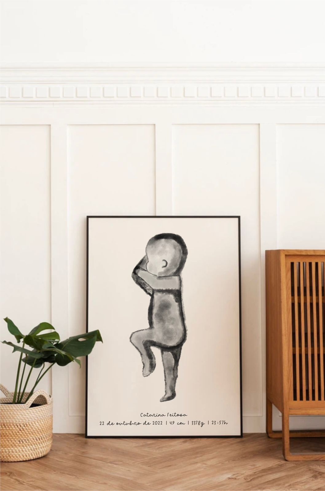 Bebê Minimalista em escala real