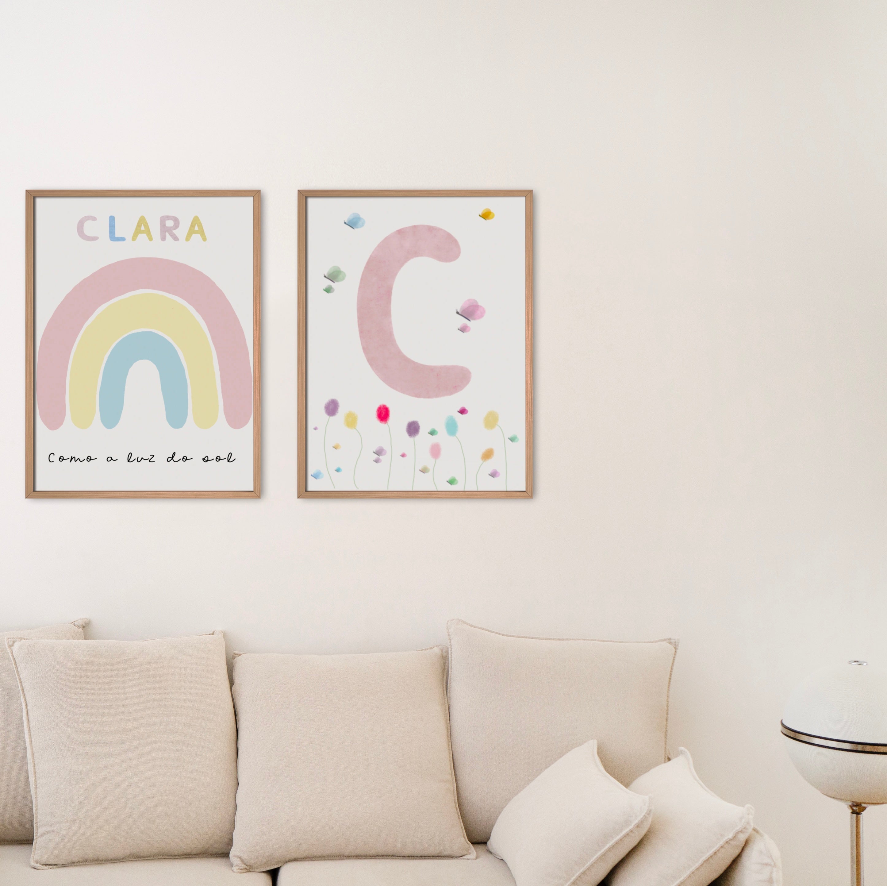 Letra jardim personalizada